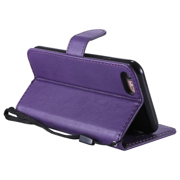 Magnet Leather Wallet iPhone 7/8/SE Lila