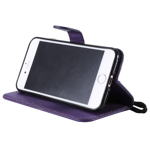 Magnet Leather Wallet iPhone 7/8/SE Lila