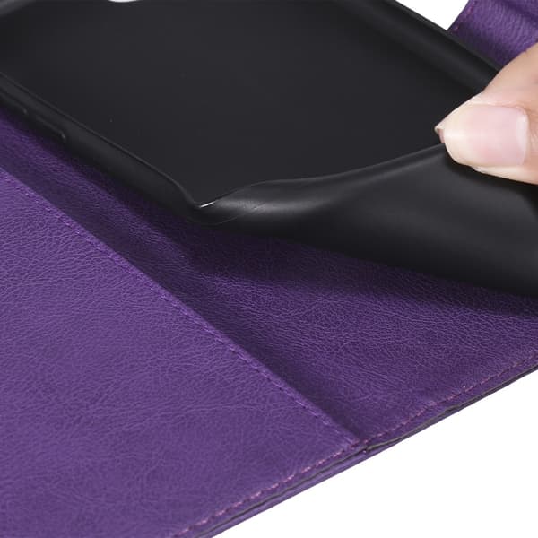 Magnet Leather Wallet iPhone 7/8/SE Lila