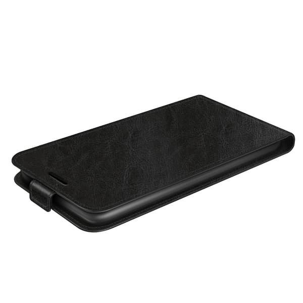 Läder Flip Fodral iPhone 14 Svart