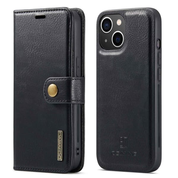 DG.MING 2-in-1 Magnet Wallet iPhone 14 Black