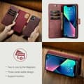 Miniatyrbild 9 av 10: DG.MING 2-in-1 Magnet Wallet iPhone 14 Red