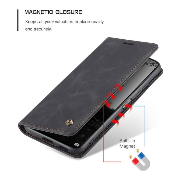 CaseMe Slim Plånboksfodral Xiaomi 11T/11T Pro Svart