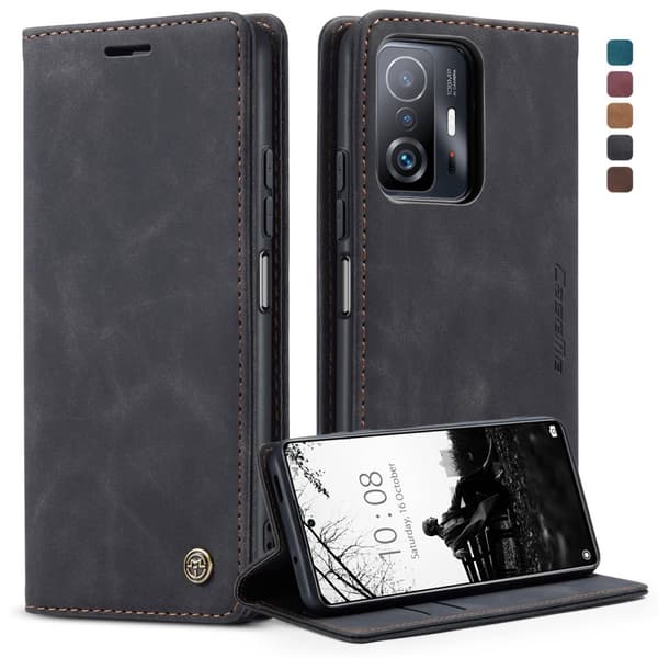 CaseMe Slim Plånboksfodral Xiaomi 11T/11T Pro Svart