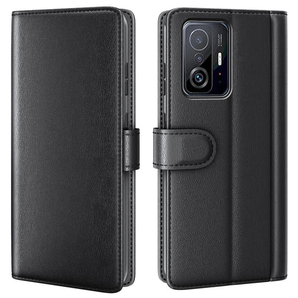 Äkta Läderfodral Xiaomi 11T/11T Pro Svart