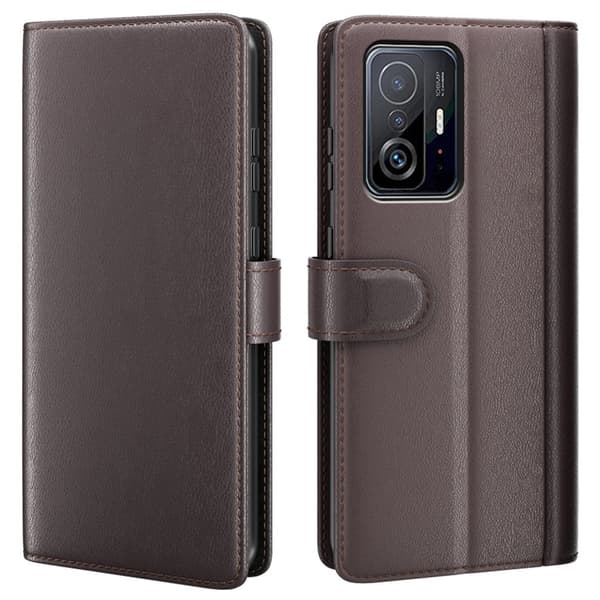 Äkta Läderfodral Xiaomi 11T/11T Pro Brun