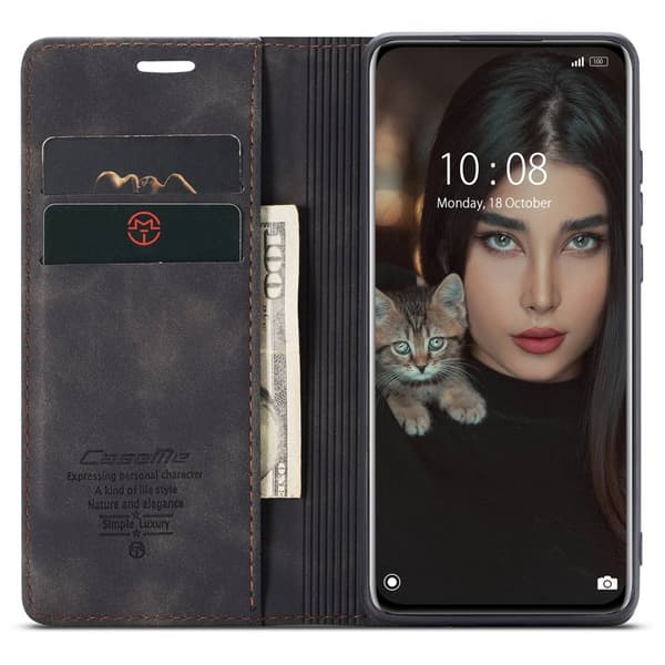 CaseMe Slim Plånboksfodral Xiaomi 12 Pro Svart