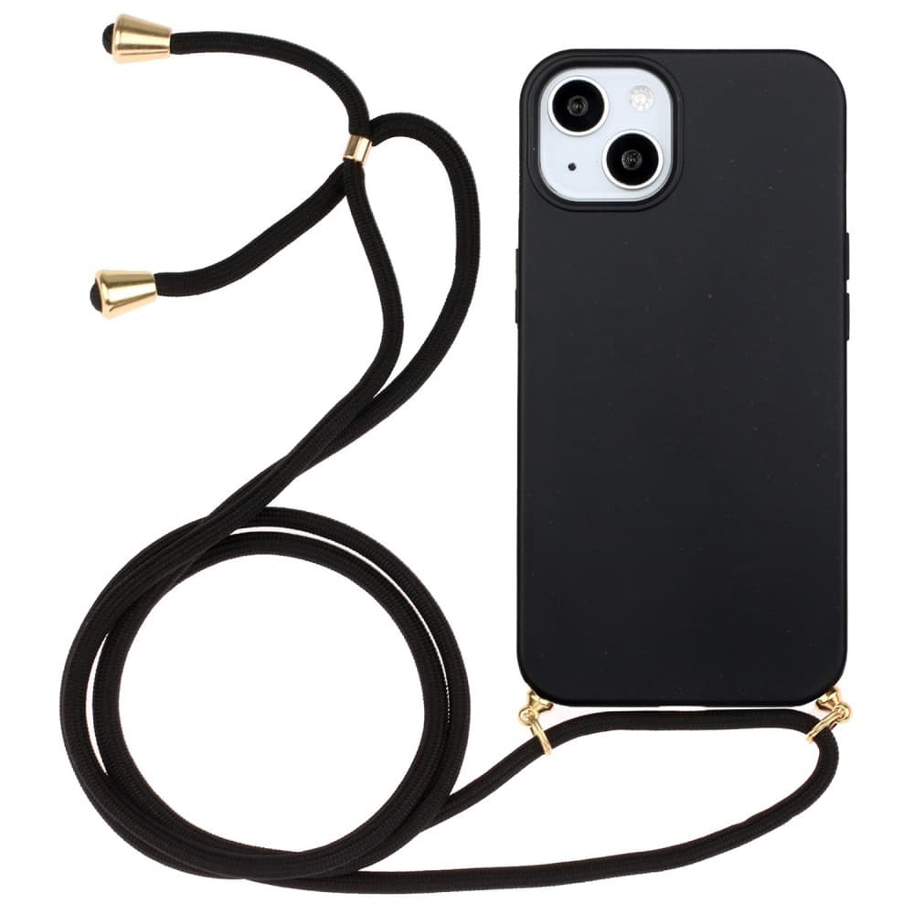 iPhone 14 Skal Halsband Svart