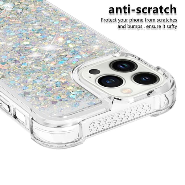 Glitter Bling TPU Case iPhone 14 Pro Silver