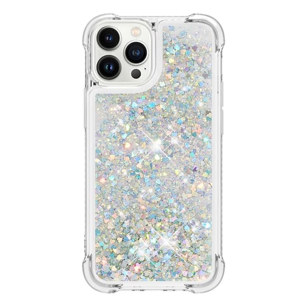 Glitter Bling TPU Case iPhone 14 Pro Silver