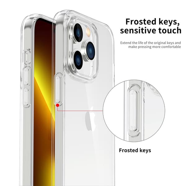 Stöttåligt TPU Skal iPhone 14 Pro Transparent