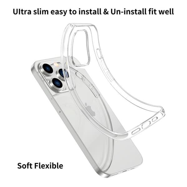 Stöttåligt TPU Skal iPhone 14 Pro Transparent