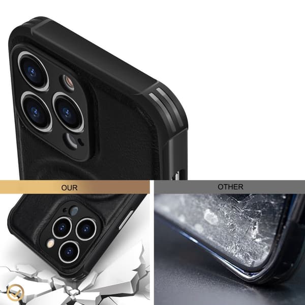 MagSafe Läderskal iPhone 14 Pro Max Blå