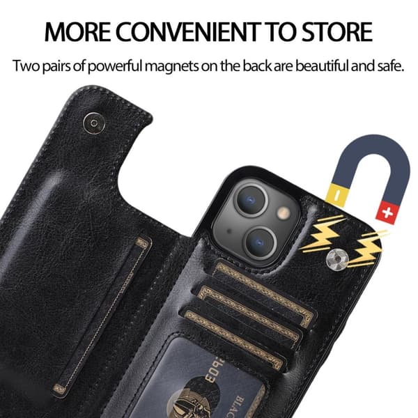iPhone 14 Pro Max Skal Plånbok Svart