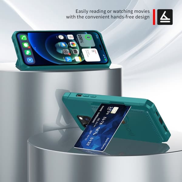 Multi-Slot Skal iPhone 14 Pro Max Grön