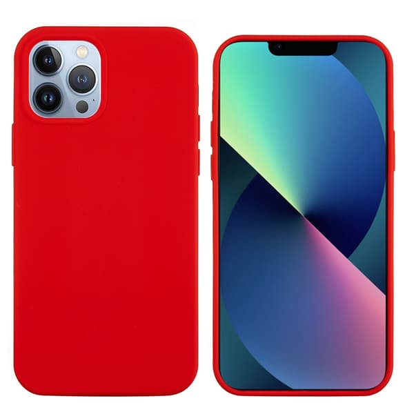 Silikonskal iPhone 14 Pro Max Röd