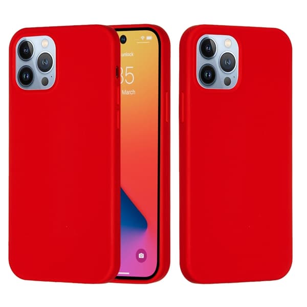 Silikonskal iPhone 14 Pro Max Röd