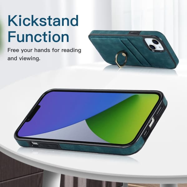 iPhone 14 Plus Kortfack Skal Ring Grön