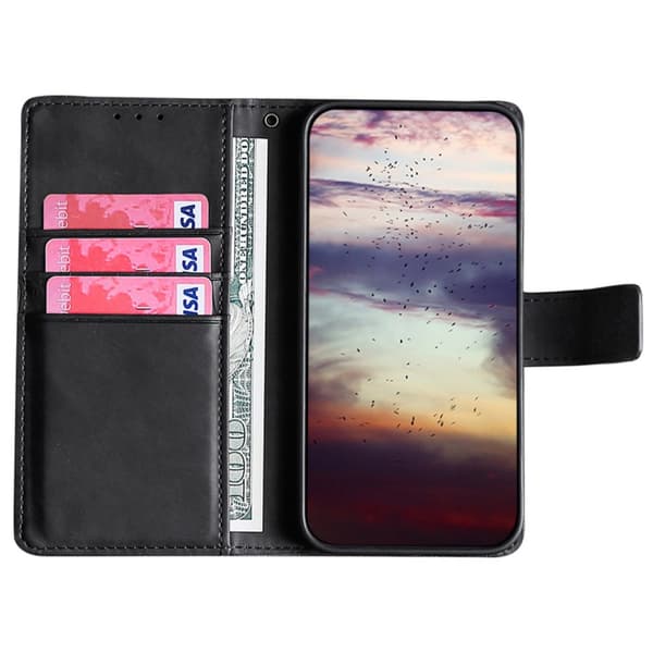 iPhone 14 Plus Fodral Krokodilmönster Svart
