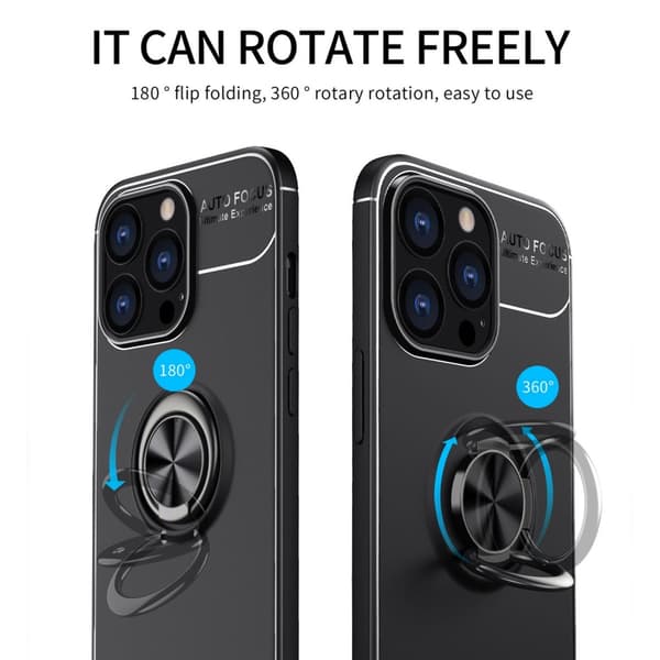 Skal Med Ringhållare iPhone 14 Pro Svart