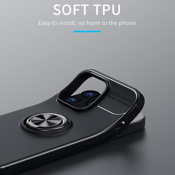 Skal Med Ringhållare iPhone 14 Pro Svart