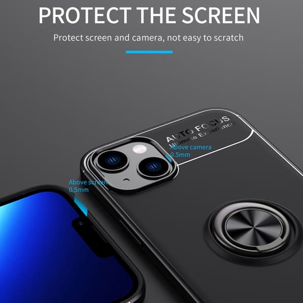Skal Med Ringhållare iPhone 14 Plus Svart