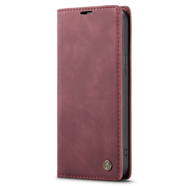 CaseMe Slim Plånboksfodral iPhone 14 Röd