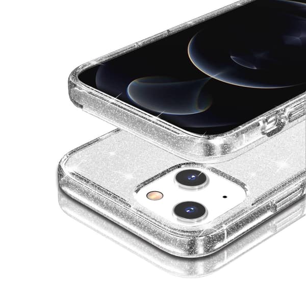 iPhone 14 Plus Skal Glitter Transparent