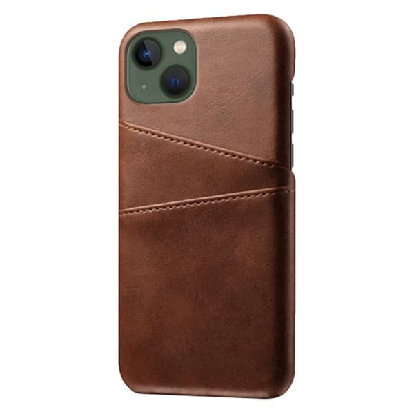 Läderskal Med Kortfack iPhone 14 Plus Brun
