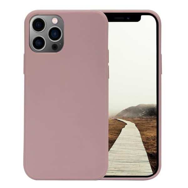 iPhone 13 Pro Max - Matt TPU Mjuk Skal - Pulverrosa