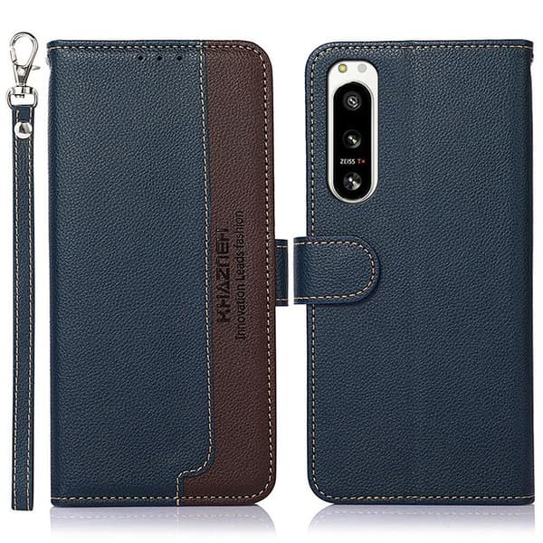 KHAZNEH Phone Cover for Sony Xperia 5 IV - Blue-Brown