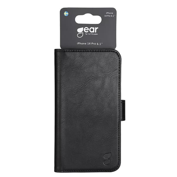 GEAR Lommebok-deksel Svart til iPhone 14 Pro