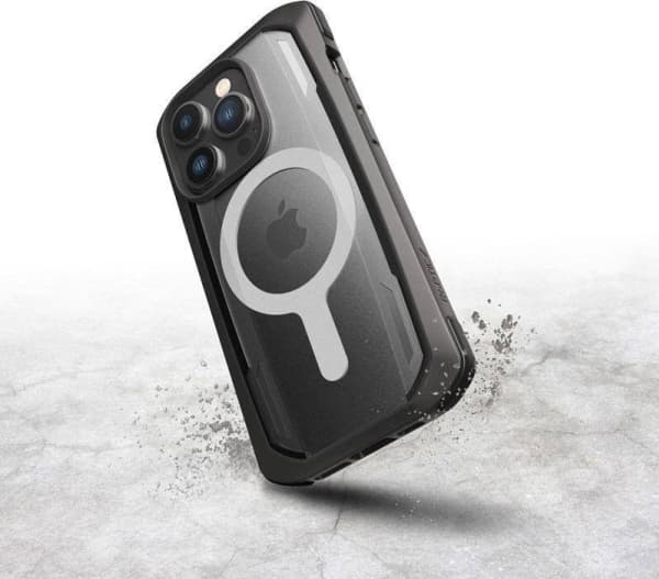 Raptic X-Doria Secure Deksel til iPhone 14 Pro Max med MagSafe pansret deksel svart
