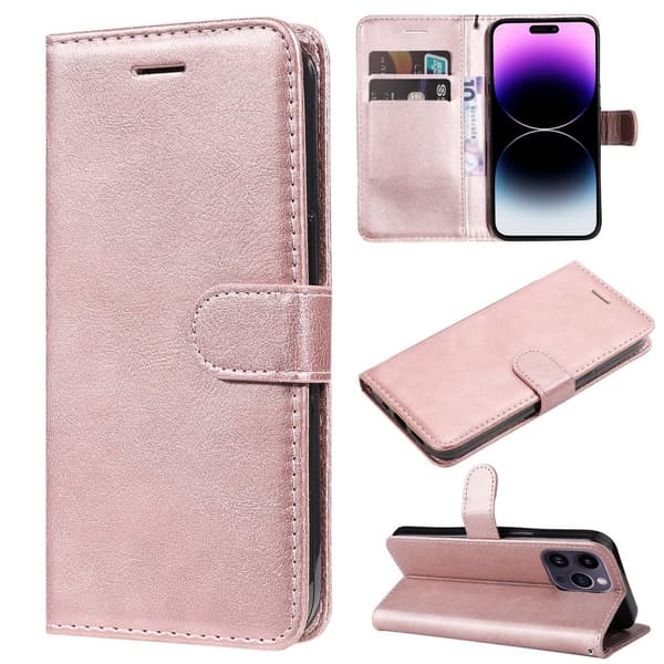 iPhone 14 Pro - Stilrent Praktiskt FLOVEME Pl�nboksfodral