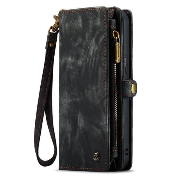 CaseMe Multi-Slot 2 i 1 Plånboksfodral iPhone 14 Svart