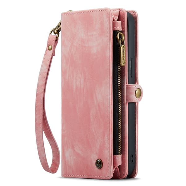 CaseMe Multi-Slot 2 i 1 Plånboksfodral iPhone 14 Rosa