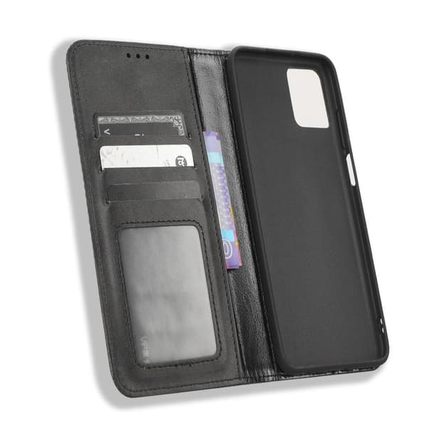 Lompakkoteline Käännettävä puhelinkotelo Motorola Moto G32 4G: lle - musta