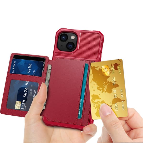 Praktiskt Skal med Kortfack - iPhone 14 Plus