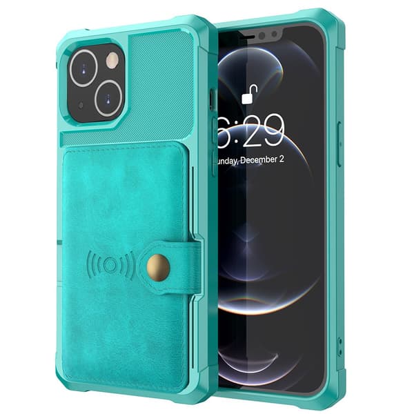 iPhone 14 Plus - Elegant Floveme Skal med Korthållare
