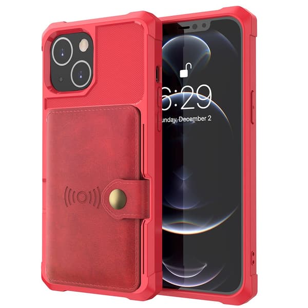iPhone 14 Plus - Elegant Floveme Skal med Korthållare