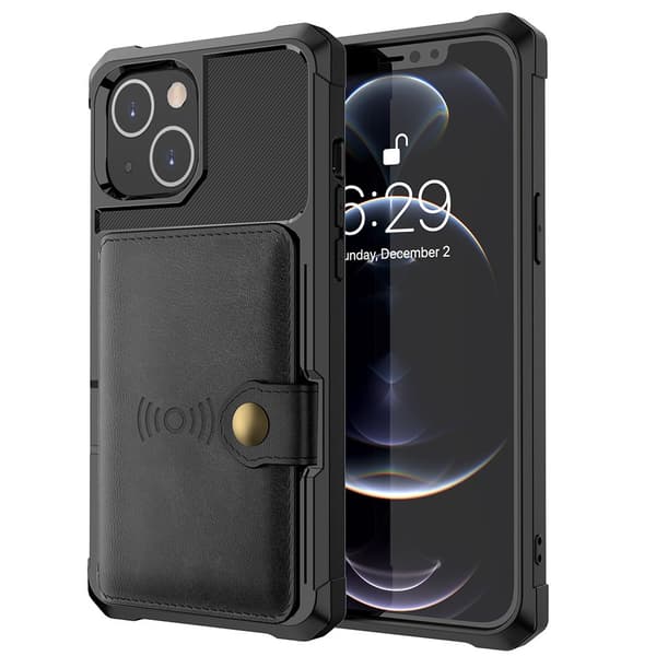 iPhone 14 Plus - Elegant Floveme Skal med Korthållare