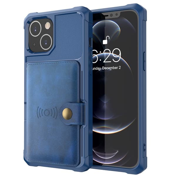 iPhone 14 Plus - Elegant Floveme Skal med Korthållare