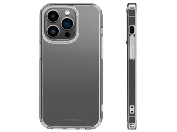 Vivanco Safe and Steady, Etui, Apple, iPhone 14 Pro Max, 17 cm (6.7"), Gjennomsiktig