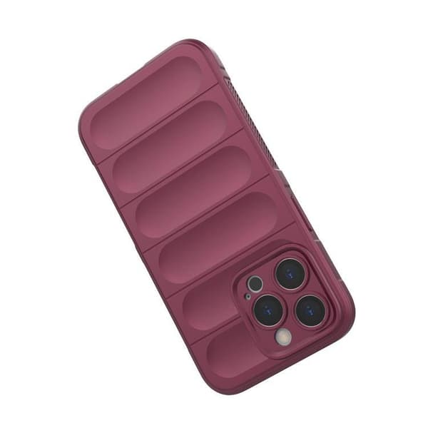 iPhone 13 Pro Max Skal Magic Shield Flexible Armored - Burgundy