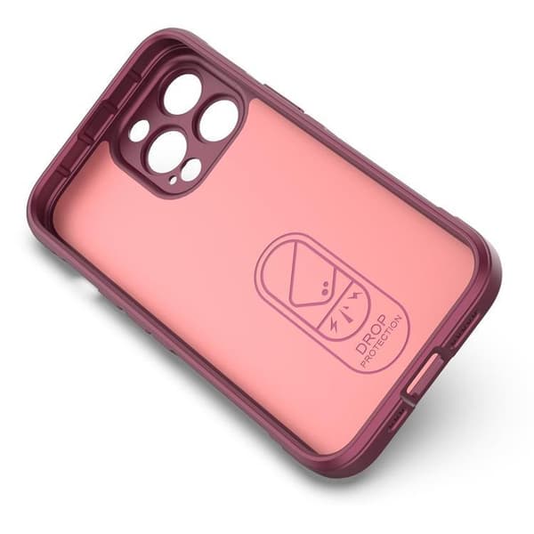 iPhone 13 Pro Max Skal Magic Shield Flexible Armored - Burgundy