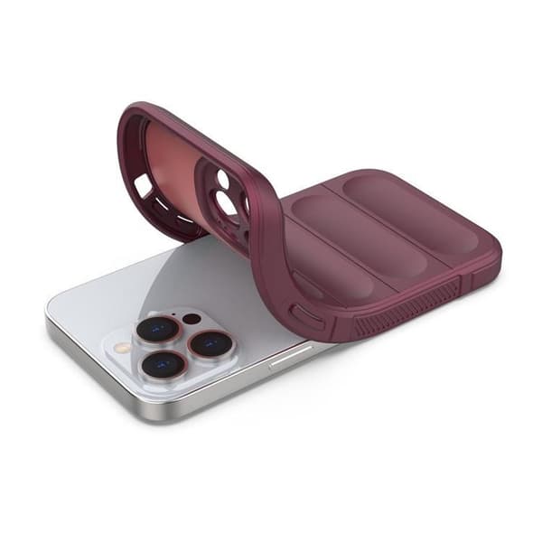 iPhone 13 Pro Max Skal Magic Shield Flexible Armored - Burgundy