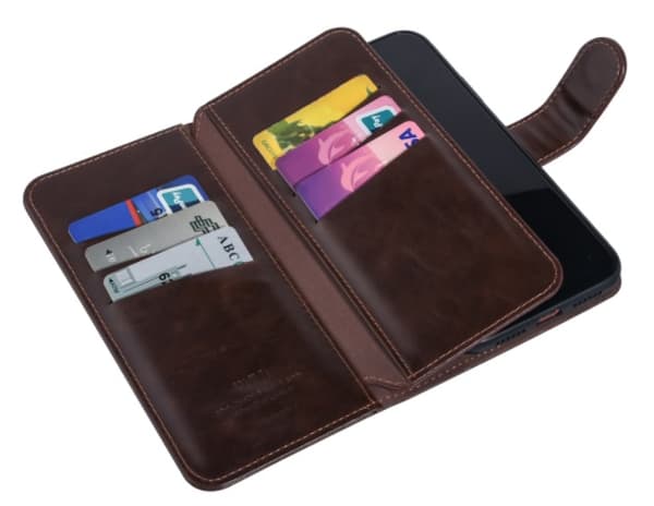 Uniq Plånboksfodral Samsung Galaxy S22 Multi Wallet 9 Kortfack Mörkbrun
