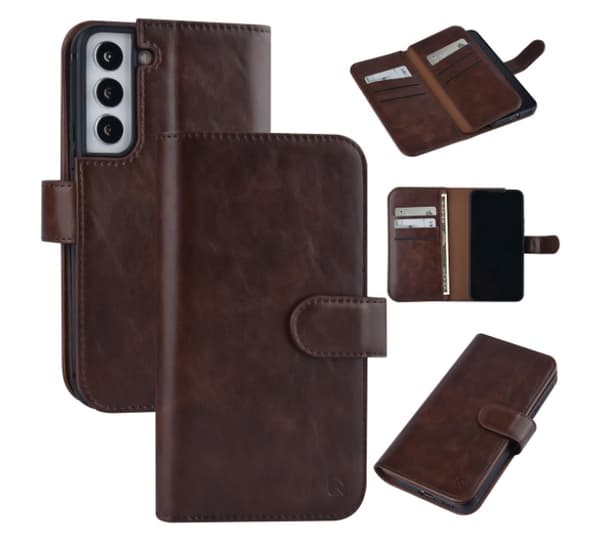 Uniq Plånboksfodral Samsung Galaxy S22 Multi Wallet 9 Kortfack Mörkbrun