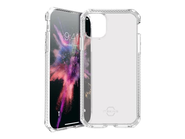 ITSKINS Spectrum Clear - Baksidedeksel for mobiltelefon - termoplast-polyuretan (TPU) - gjennomsiktig - for Apple iPhone 11 Pro, X, XS