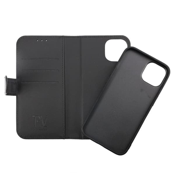 iPhone 14 Pro Plånboksfodral Magnet Rvelon - Svart
